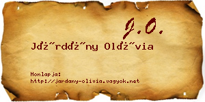 Járdány Olívia névjegykártya
