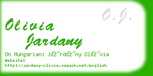olivia jardany business card
